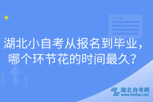 湖北小自考从报名到毕业，哪个环节花的时间最久？