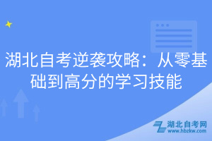 湖北自考逆袭攻略：从零基础到高分的学习技能