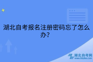湖北自考注册更换了手机号忘记密码怎么找回？