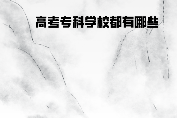 高考专科学校都有哪些 高考专科学校都有哪些