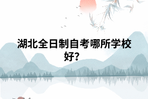 湖北全日制自考哪所学校好？