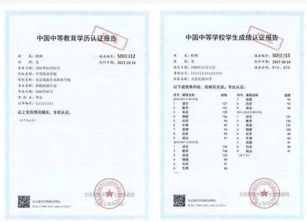 学历证书样本 学历证书样本