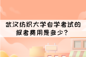 武汉纺织大学自学考试的报考费用是多少？