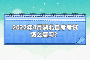 2022年4月湖北自考考试怎么复习？