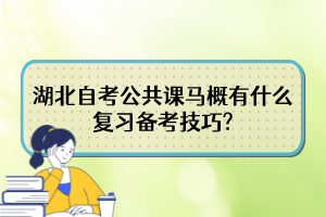 湖北自考公共课马概有什么复习备考技巧?