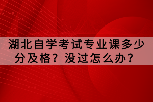 湖北自学考试答辩一定给过吗？