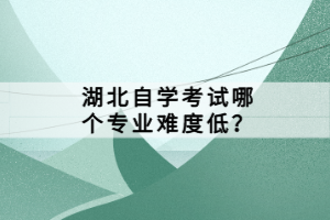 湖北自学考试是全国统一卷吗?
