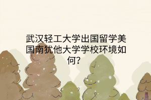 武汉轻工大学出国留学美国南犹他大学学校环境如何？