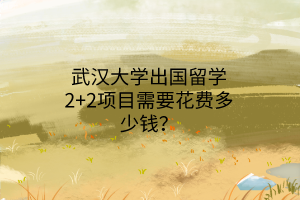 武汉大学出国留学2+2项目需要花费多少钱？