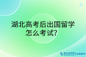 湖北高考后出国留学怎么考试？