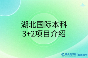 湖北国际本科3+2项目介绍