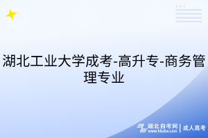 湖北工业大学成考-高升专-商务管理专业
