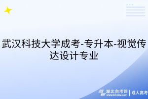 武汉科技大学成考-专升本-视觉传达设计专业