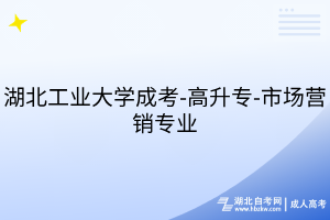湖北工业大学成考-高升专-市场营销专业