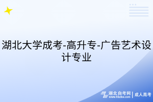 湖北大学成考-高升专-广告艺术设计专业