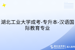 湖北工业大学成考-专升本-汉语国际教育专业