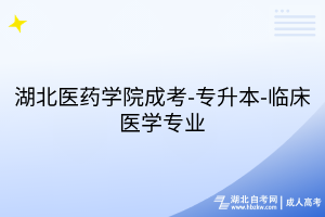 湖北医药学院成考-专升本-临床医学专业
