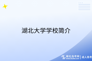 湖北大学学校简介