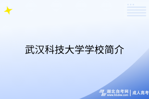 武汉科技大学学校简介