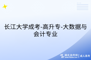 长江大学成考-高升专-大数据与会计专业