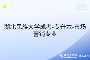 湖北民族大学成考-专升本-市场营销专业