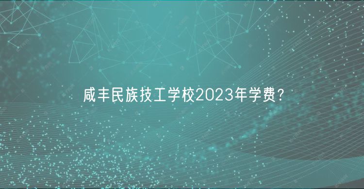 咸丰民族技工学校2023年学费？