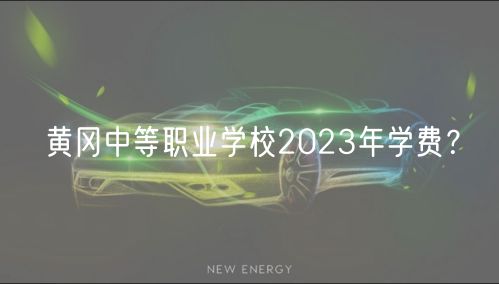 黄冈中等职业学校2023年学费？