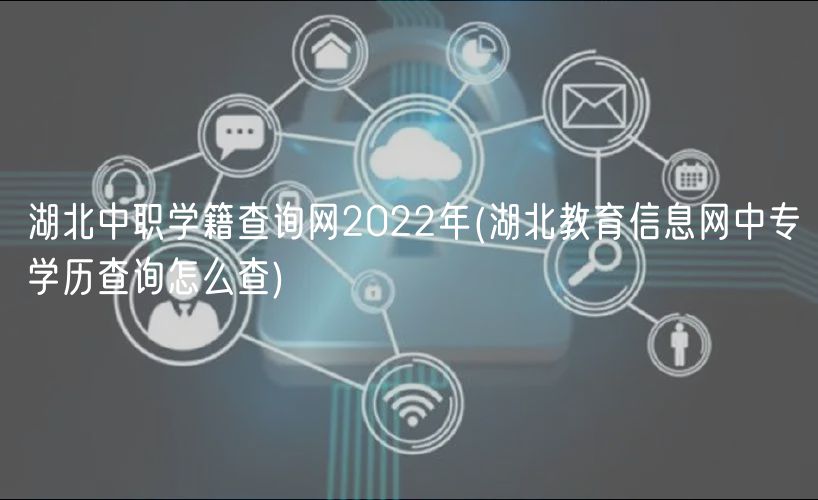 湖北中职学籍查询网2022年(湖北教育信息网中专学历查询怎么查)