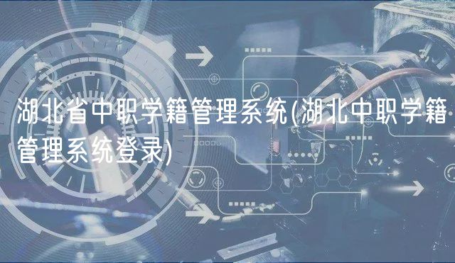 湖北省中职学籍管理系统(湖北中职学籍管理系统登录)