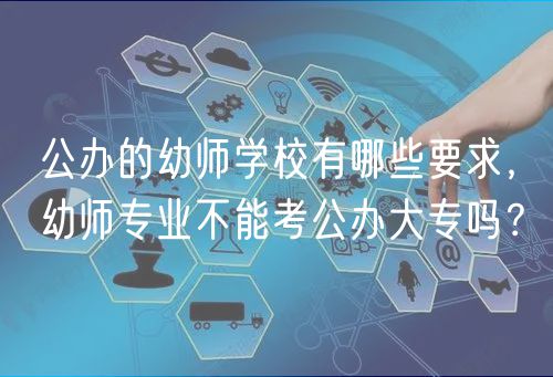 公办的幼师学校有哪些要求，幼师专业不能考公办大专吗？