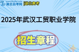 2025年武汉工贸职业学院招生章程