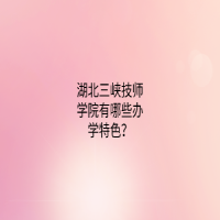 湖北三峡技师学院有哪些办学特色？