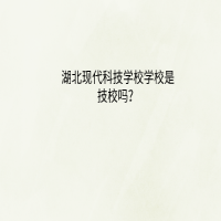 湖北现代科技学校学校是技校吗？