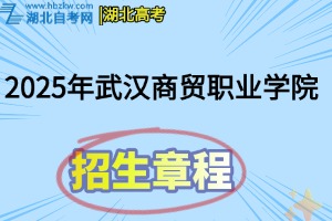 2025年武汉商贸职业学院招生章程