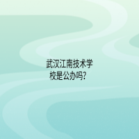 武汉江南技术学校是公办吗？