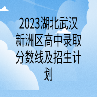 2023湖北武汉新洲区高中录取分数线及招生计划