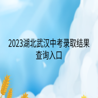 2023湖北武汉中考录取结果查询入口