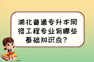 湖北普通专升本网络工程专业有哪些基础知识点？