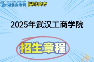2025年武汉工商学院招生章程