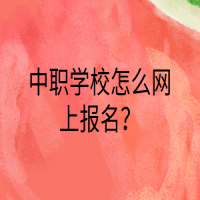 中职学校怎么网上报名？