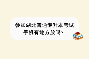 参加湖北普通专升本考试手机有地方放吗？