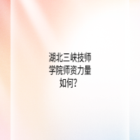 湖北三峡技师学院师资力量如何？