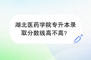 湖北医药学院专升本录取分数线高不高？