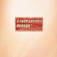 武汉榕霖职业技术学校归属教育局管吗？