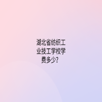湖北省纺织工业技工学校学费多少？