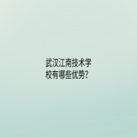 武汉江南技术学校有哪些优势？