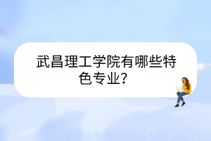 武昌理工学院有哪些特色专业？