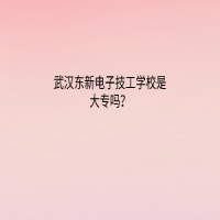 武汉光谷英才技工学校是大专吗？