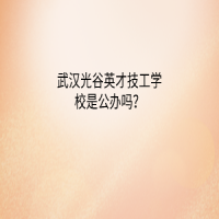 武汉光谷英才技工学校是公办吗？