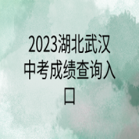 2023湖北武汉中考成绩查询入口